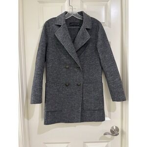 zara women hand made jacket size xs‎
